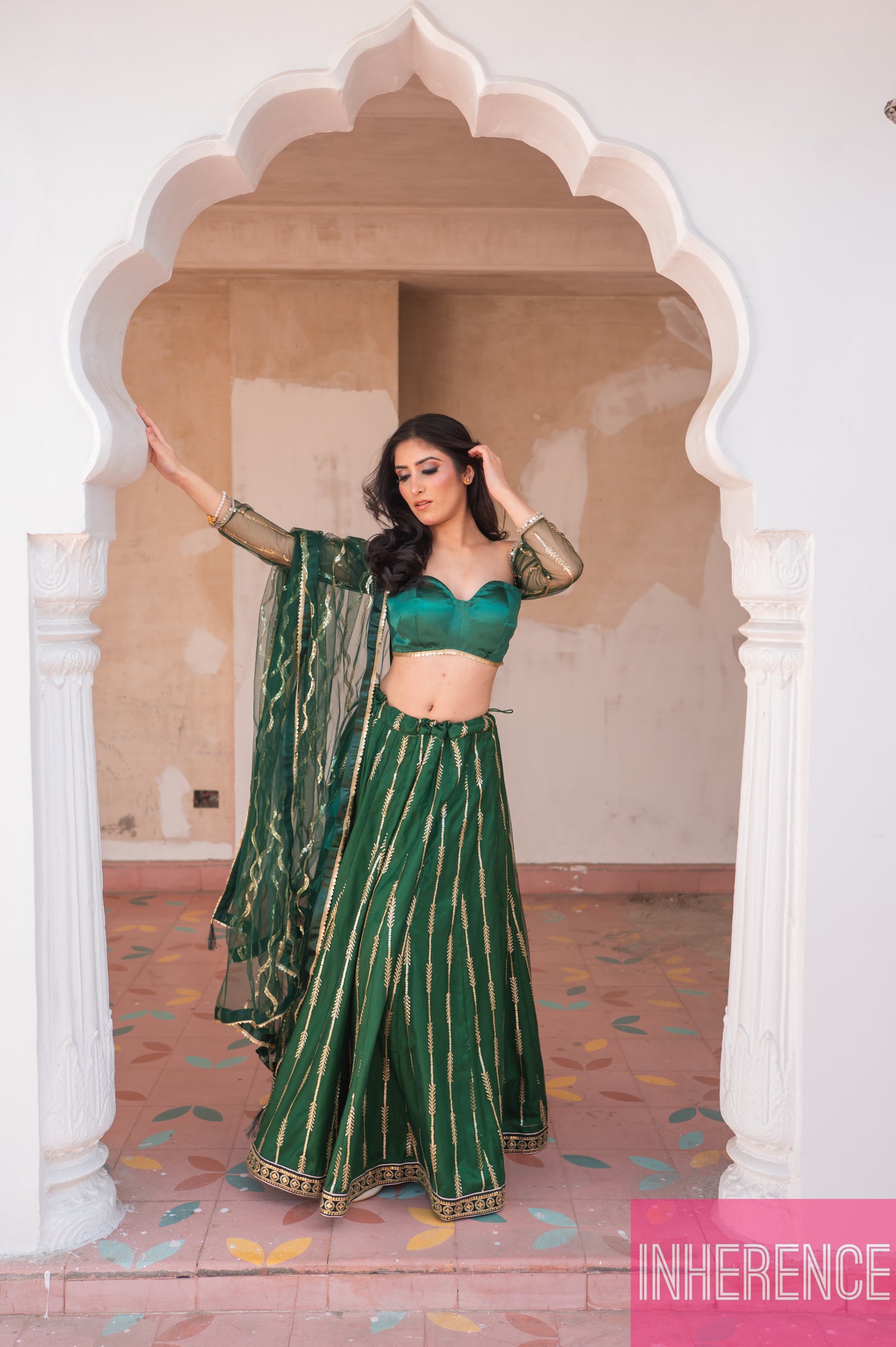 Green Lehenga