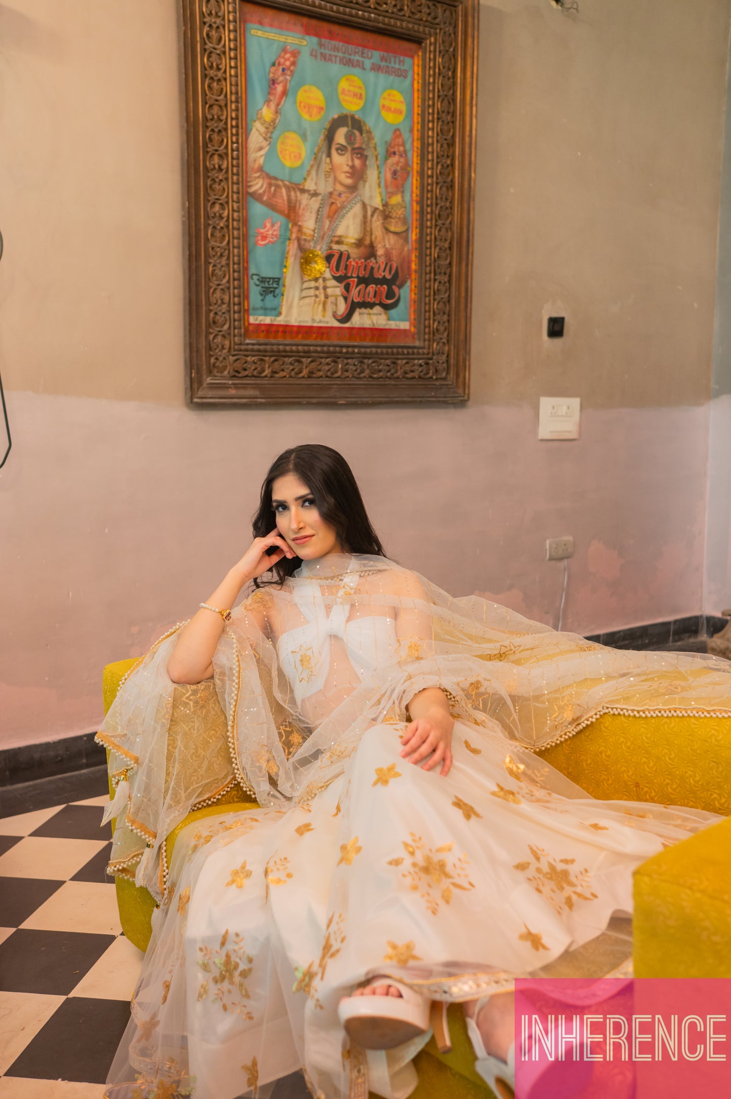 White Lehenga