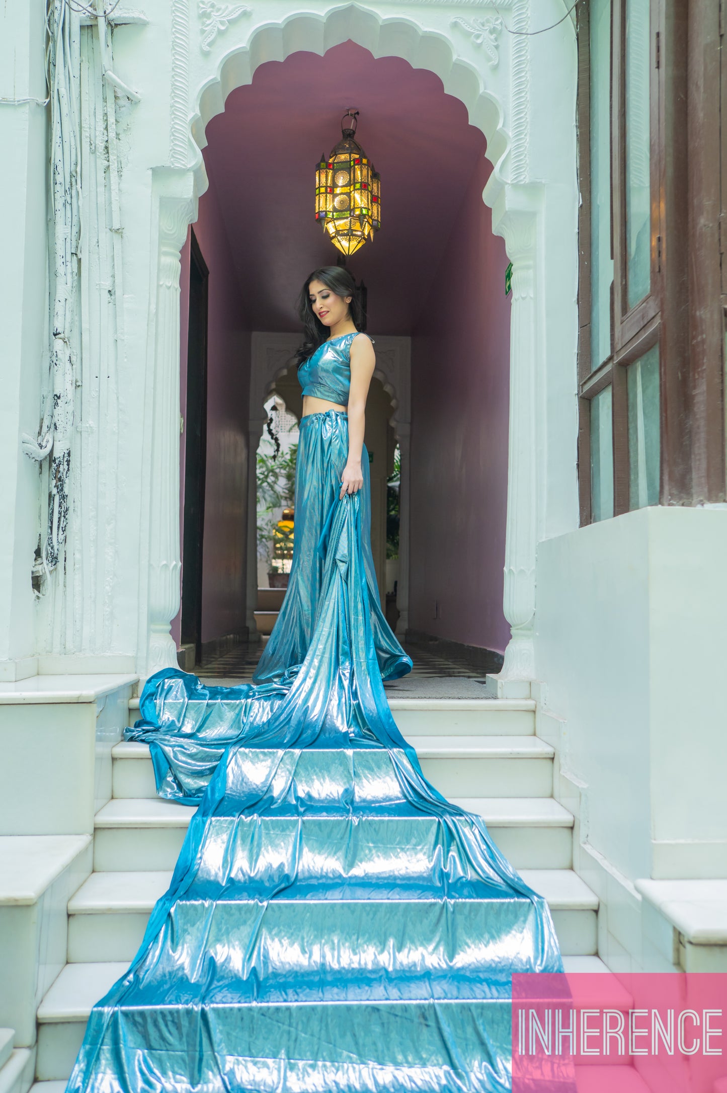 Royal Blue Mermaid Lehenga