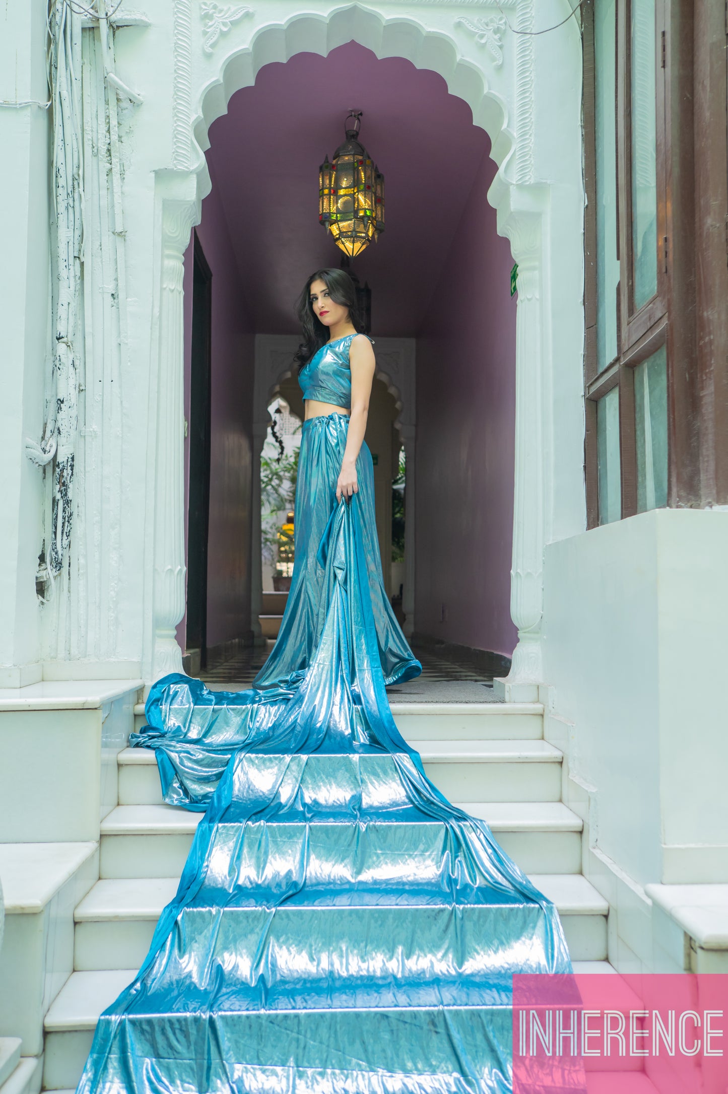 Royal Blue Mermaid Lehenga