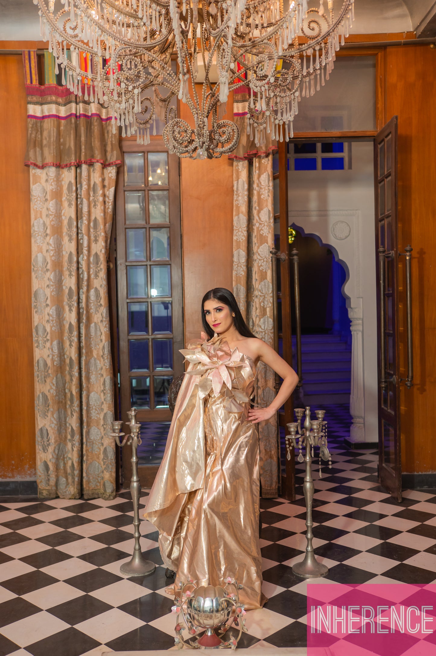 Golden Shimmer Dress
