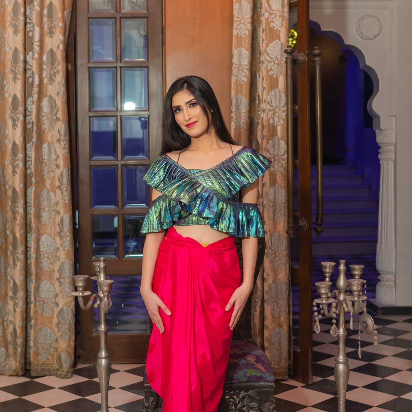 Rainbow double tube top (1 layer)
