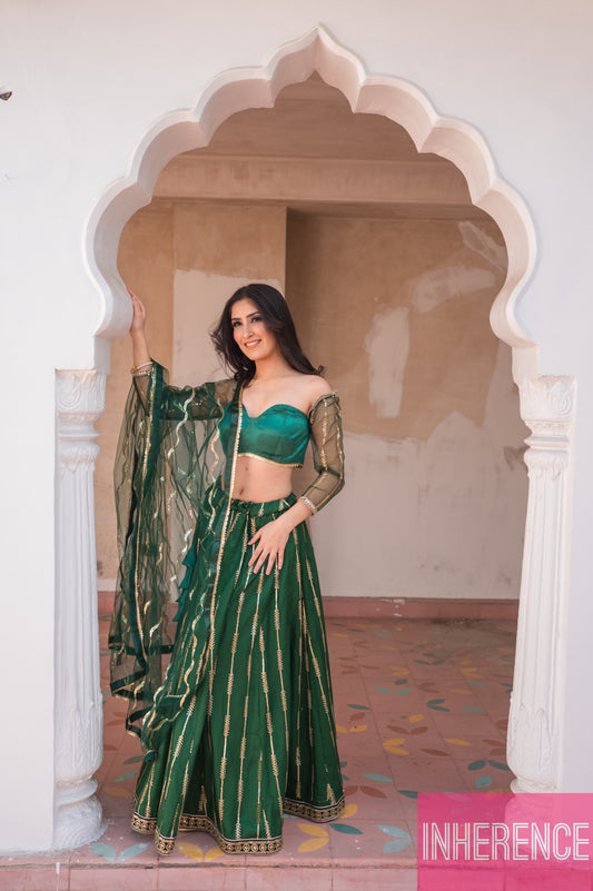 Green Lehenga
