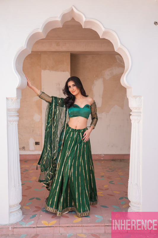 Green Lehenga