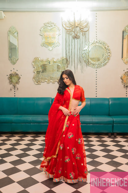 Red Lehenga