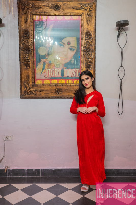 Red Velvet Valentines Dress