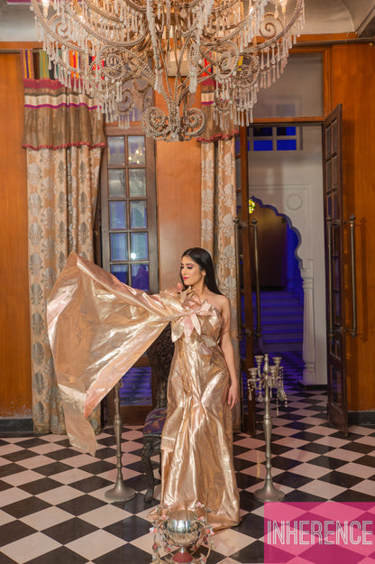 Golden Shimmer Dress