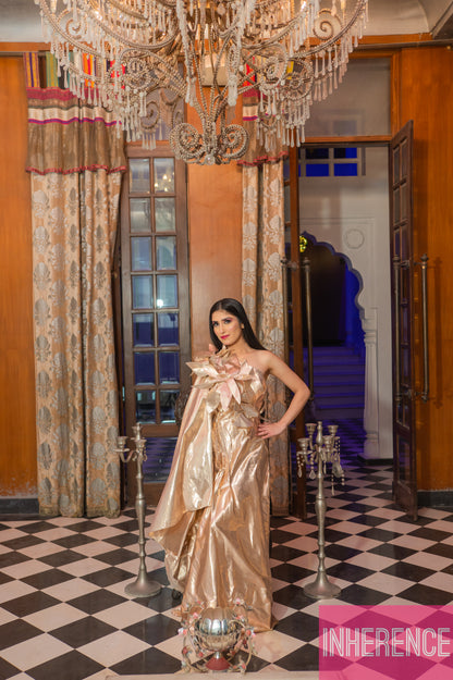 Golden Shimmer Dress