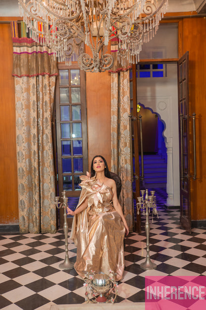 Golden Shimmer Dress